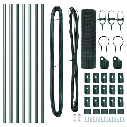 Palo della recinzione Verde 10 x 0,4 m (rete 19 x 19 mm)