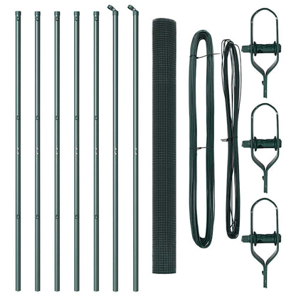 Palo della recinzione Verde 10 x 1,5 m (rete 12 x 12 mm)