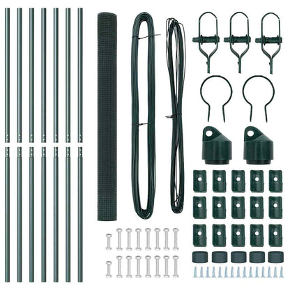 Palo della recinzione Verde 10 x 1,5 m (rete 12 x 12 mm)