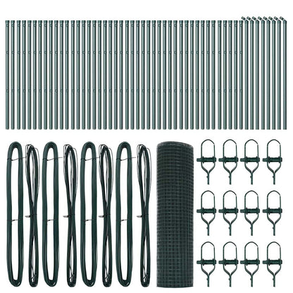 Palo della recinzione Verde 100 x 0,6 m (rete 16 x 16 mm)