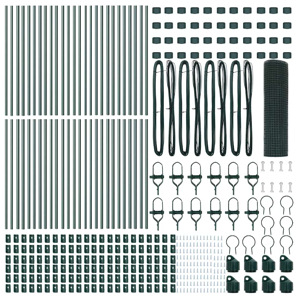 Palo della recinzione Verde 100 x 0,6 m (rete 16 x 16 mm)