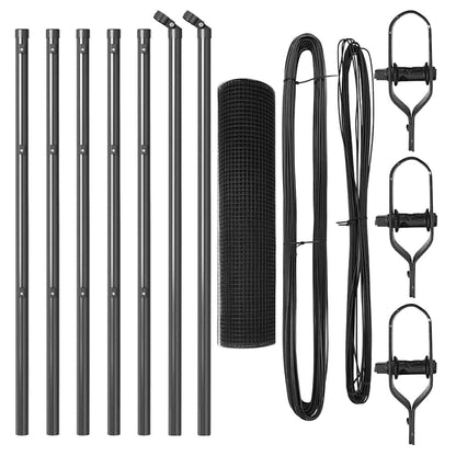 Palo della recinzione Grigio 10 x 0,6 m (rete 12 x 12 mm)