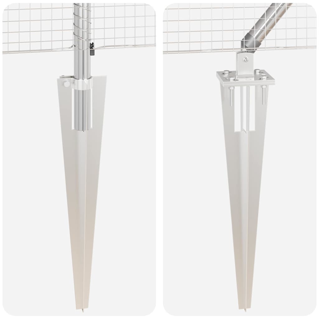Recinzione in rete saldata con punte Acciaio Argento Rete | homemem39