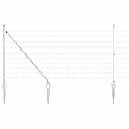 Recinzione in rete saldata con punte 10 x 1,4 m (L x H)
