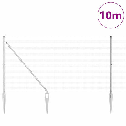Recinzione in rete saldata con punte 10 x 1,4 m (L x H)