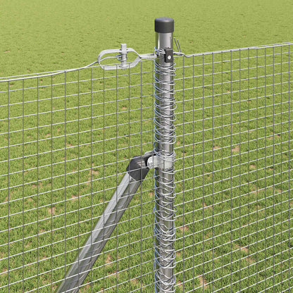 Recinzione in rete saldata con punte 10 x 1,5 m (L x H)