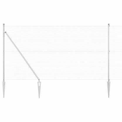 Recinzione in rete saldata con punte 10 x 1,5 m (L x H)