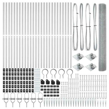 Recinzione in rete saldata con punte Acciaio Argento Rete | homemem39