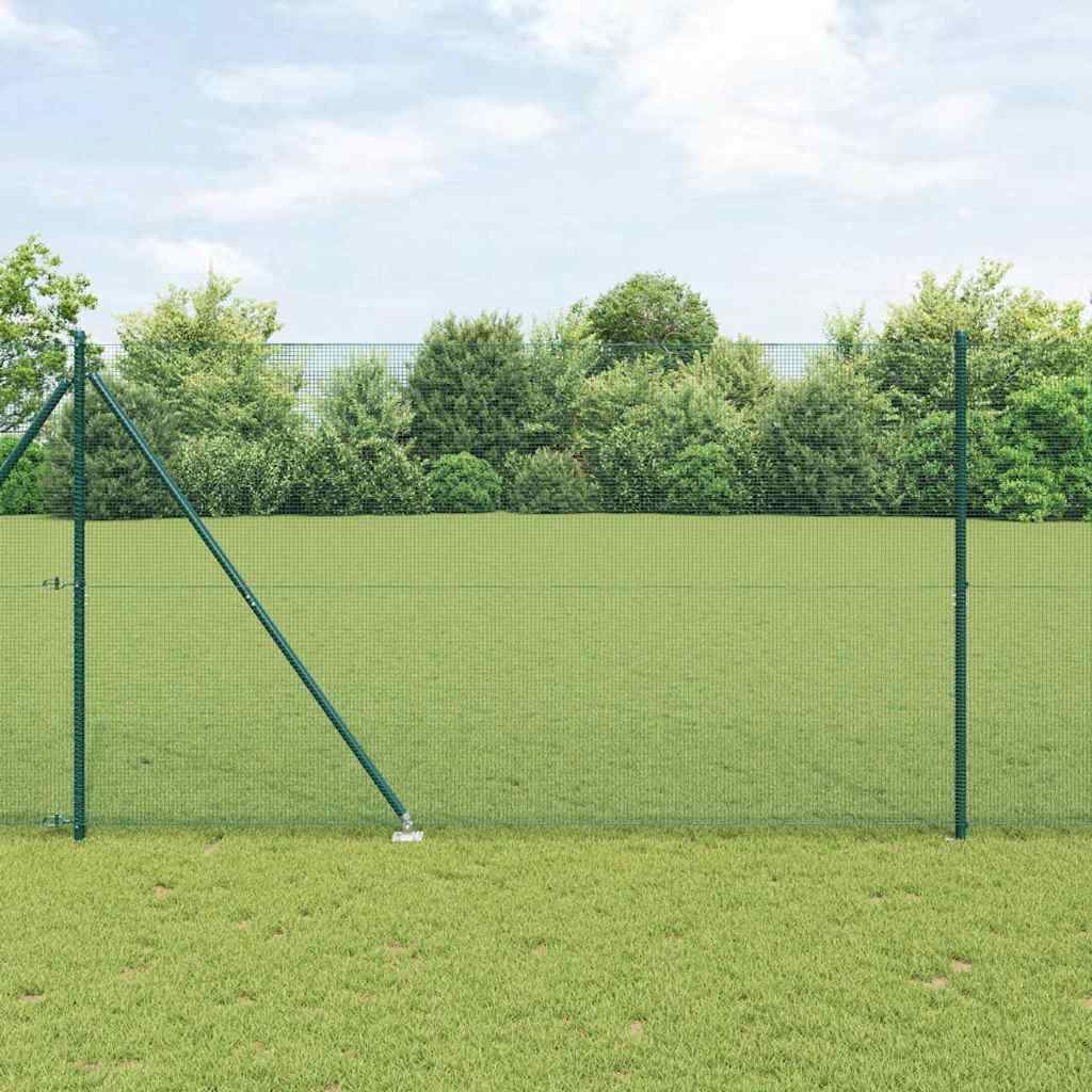Recinzione in filo saldato per esterni con punte 10 x 1,6 m