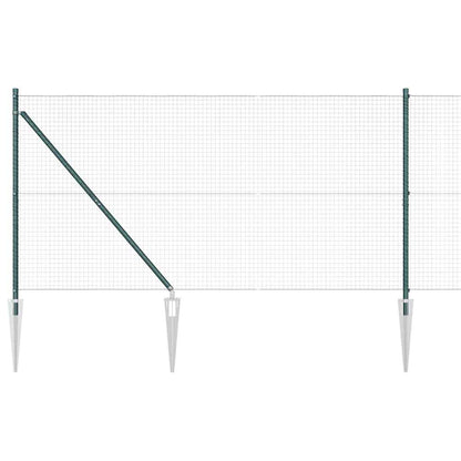 Recinzione in rete saldata con punte Acciaio e PVC Verde Rete | homemem39