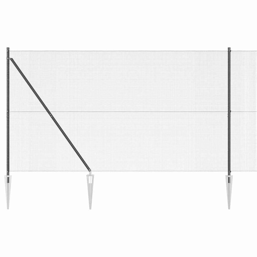 Recinzione in rete saldata con punte Acciaio e PVC Grigio Rete | homemem39