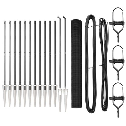 Recinzione in rete saldata con punte Acciaio e PVC Grigio Rete | homemem39
