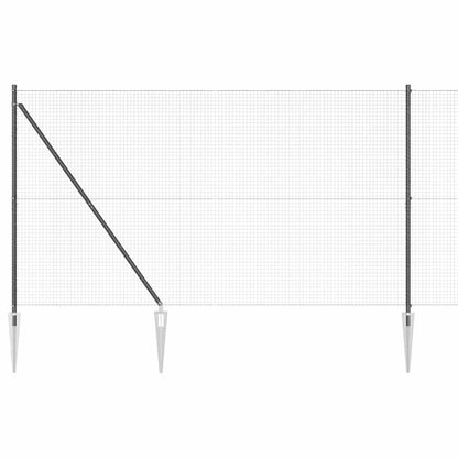 Recinzione in filo saldato per esterni con punte 25 x 1,5 m