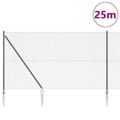 Recinzione in rete saldata con punte Acciaio e PVC Grigio Rete | homemem39
