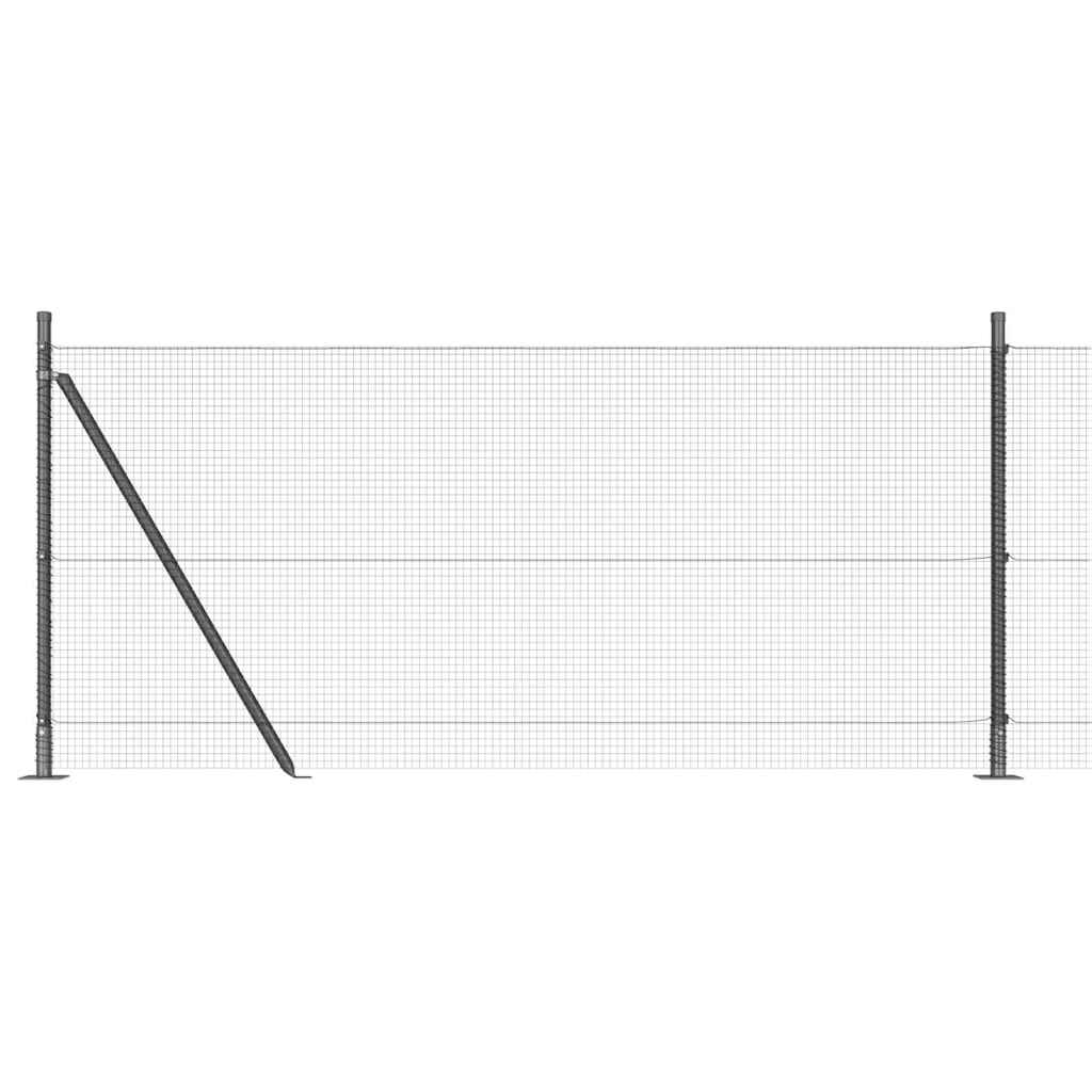 Recinzione per esterni in filo saldati con base in cemento Rete