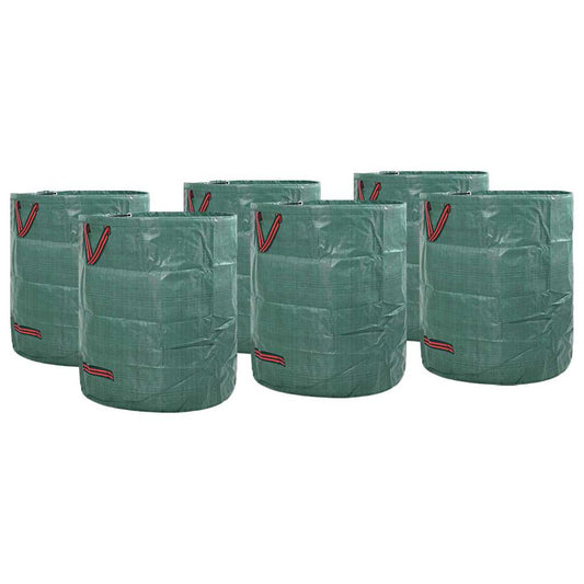 Sacchi per Rifiuti da Giardino 12 pcs Verde 67 x 67 x 75,5 cm