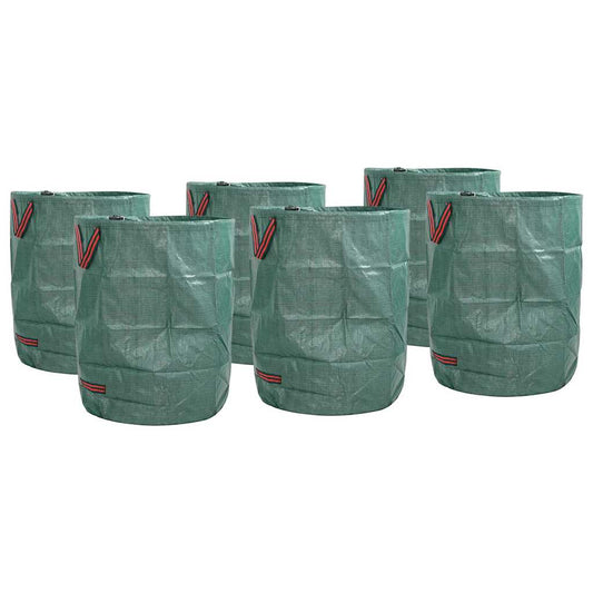 Sacchi per Rifiuti da Giardino 12 pcs Verde 66 x 66 x 83,5 cm