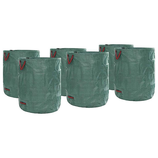 Sacchi per Rifiuti da Giardino 12 pcs Verde 79 x 79 x 99,5 cm