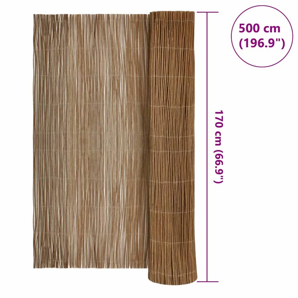 Recinzione in Willows Naturale 170 x 500 cm Salice | homemem39