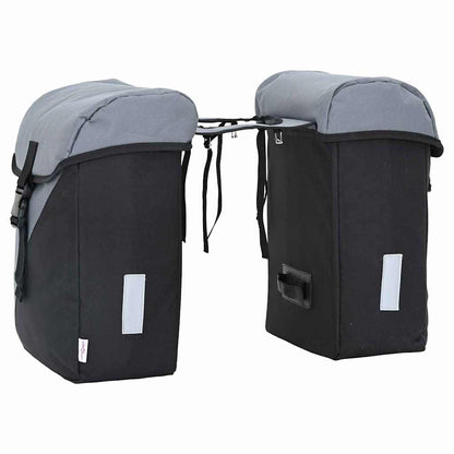 Borsa per biciclette Grigio e Nero 31.5 x 15.5 x 40 cm