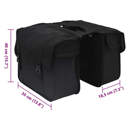 Borsa per biciclette Nero 40 x 18.5 x 35 cm Poliestere | homemem39