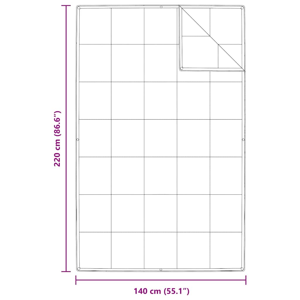 Duvet 2-in-1 Bianco 140 x 220 cm Piuma
