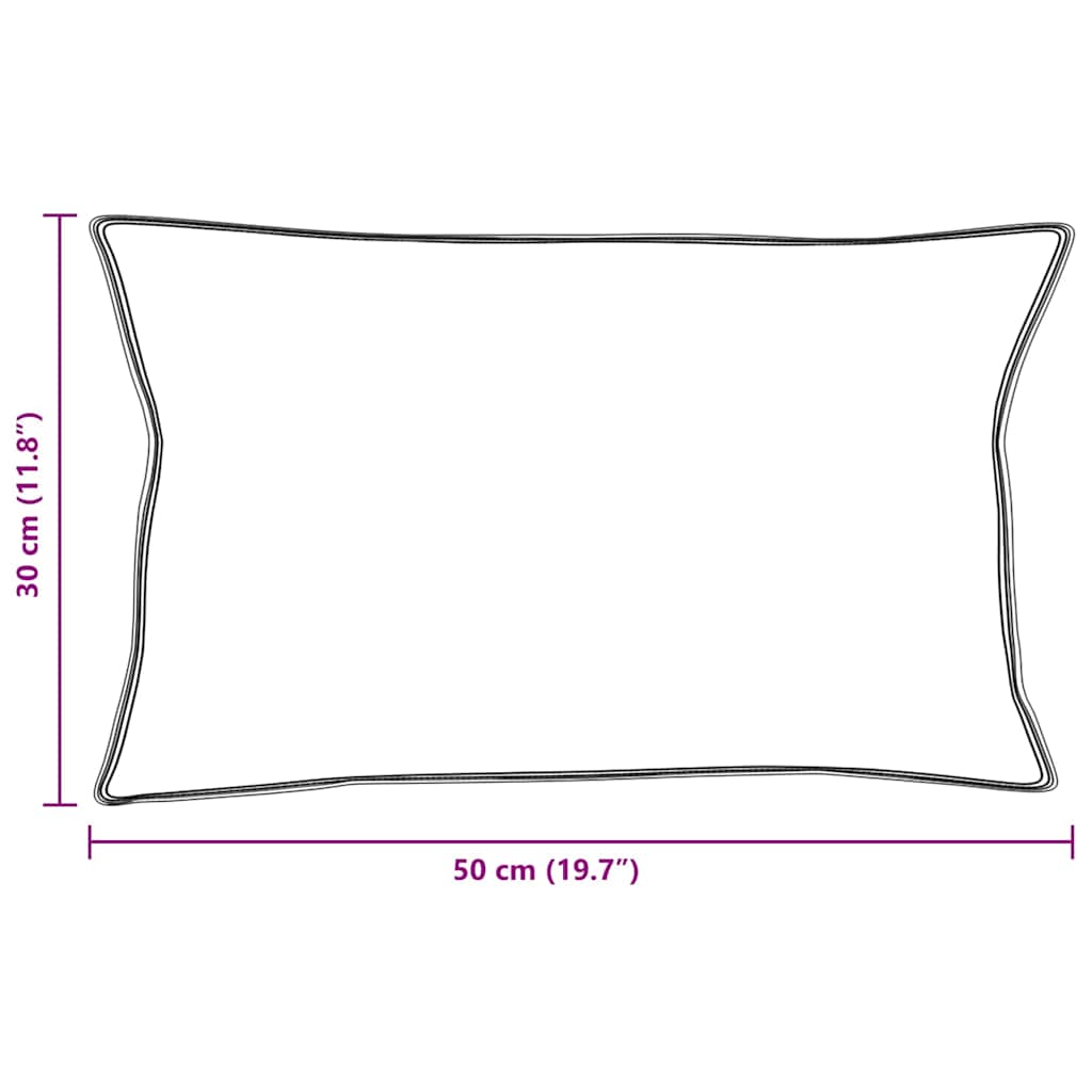 Cuscino con cuscino 2 pcs Bianco 30 x 50 cm Piuma | homemem39