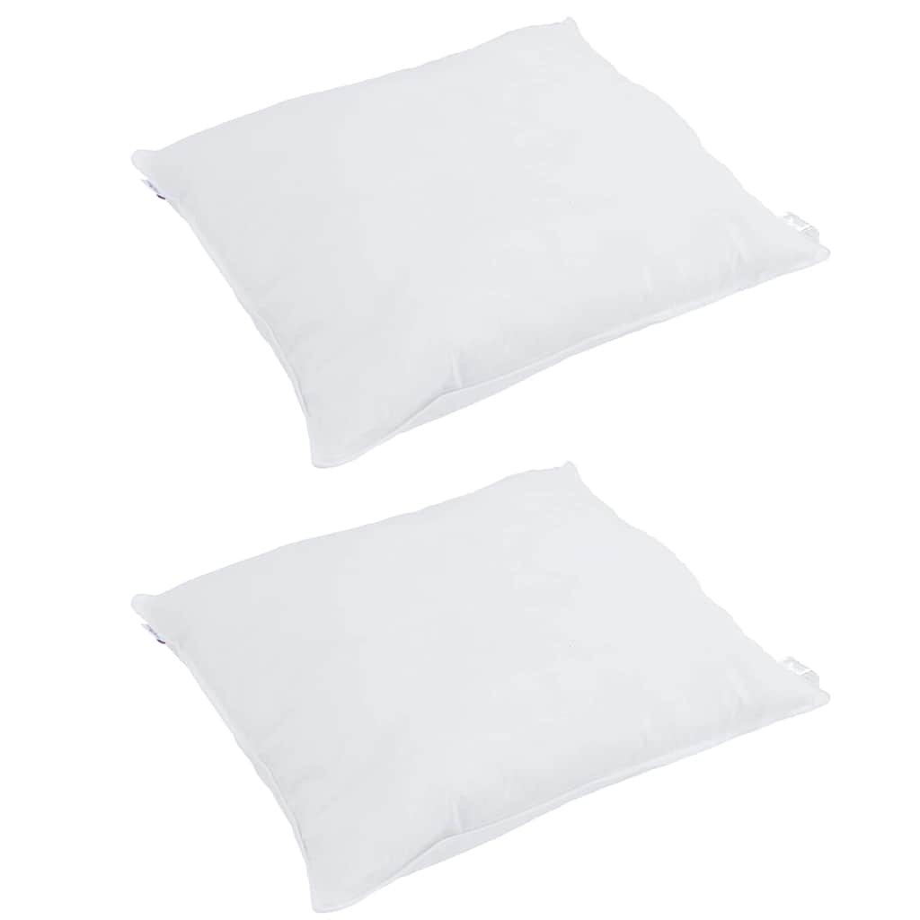 Cuscino con cuscino 2 pcs Bianco 40 x 40 cm Piuma