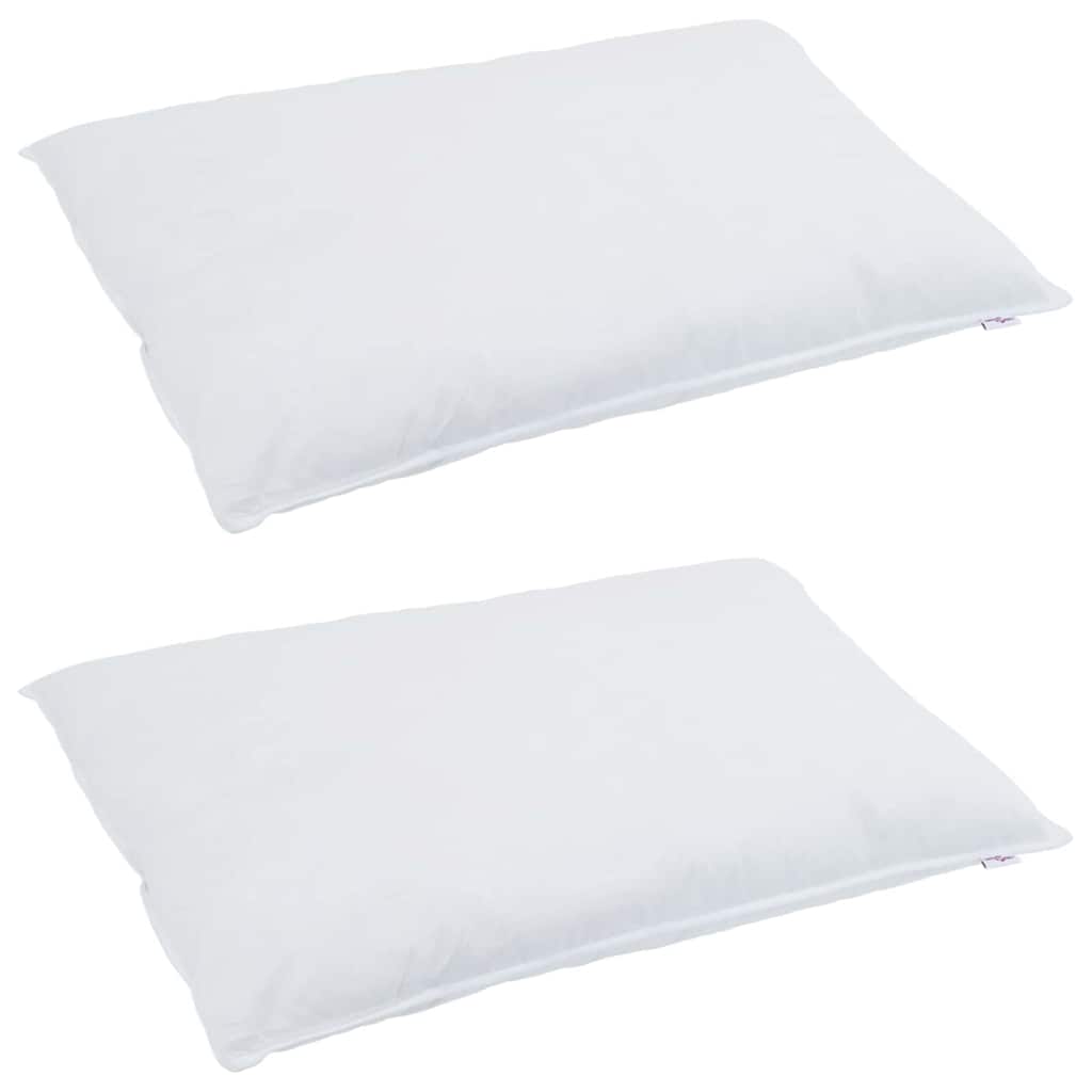 Cuscino con cuscino 2 pcs Bianco 40 x 80 cm Piuma | homemem39