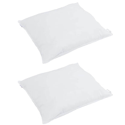 Cuscino con cuscino 2 pcs Bianco 50 x 50 cm Piuma | homemem39