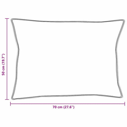 Cuscino con cuscino 2 pcs Bianco 50 x 70 cm Piuma | homemem39