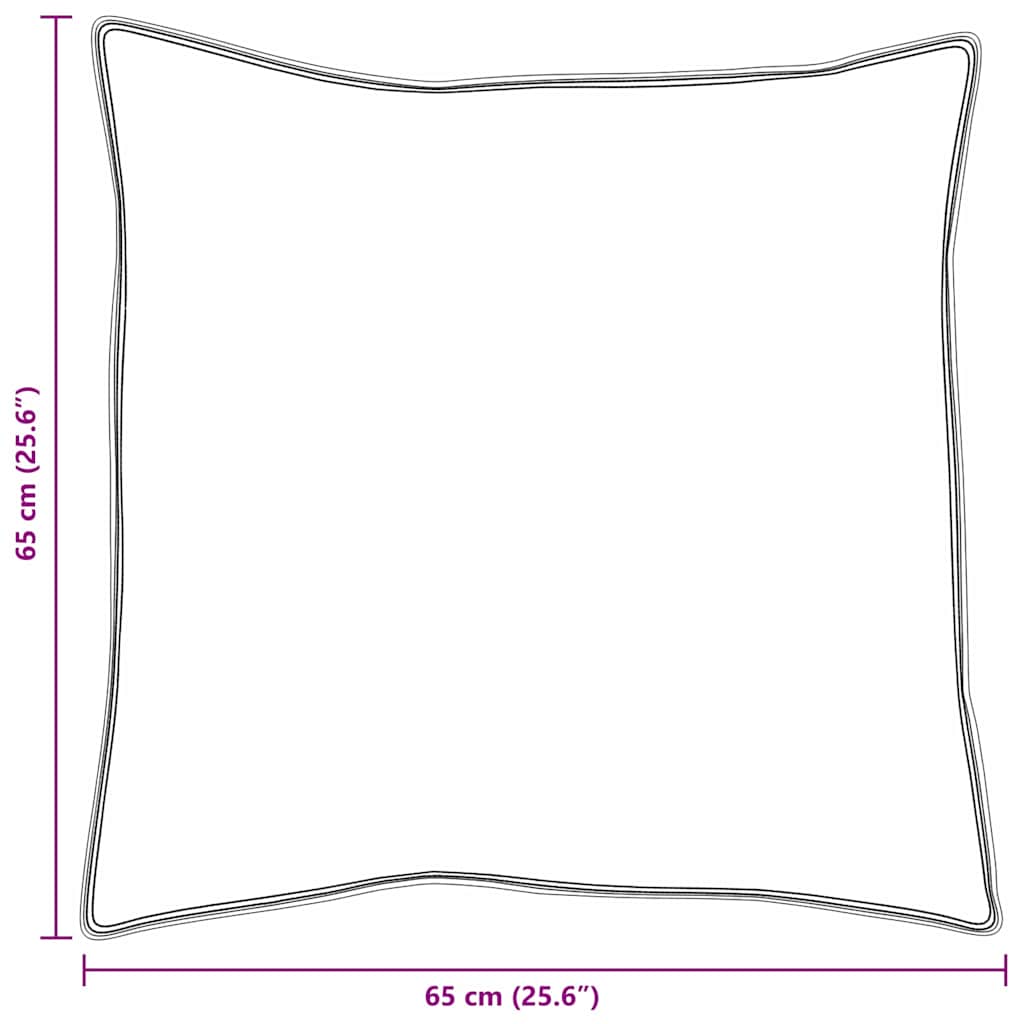 Cuscino con cuscino 2 pcs Bianco 65 x 65 cm Piuma | homemem39