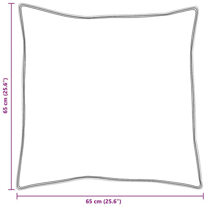 Cuscino con cuscino 2 pcs Bianco 65 x 65 cm Piuma