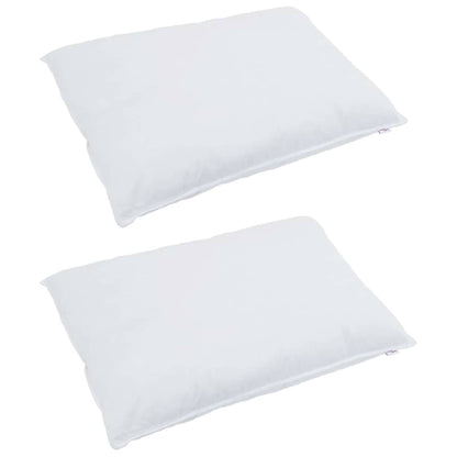 Cuscino con cuscino 2 pcs Bianco 60 x 80 cm Piuma