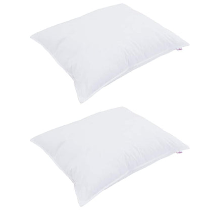 Cuscino con cuscino 2 pcs Bianco 70 x 90 cm Cotone - homemem39