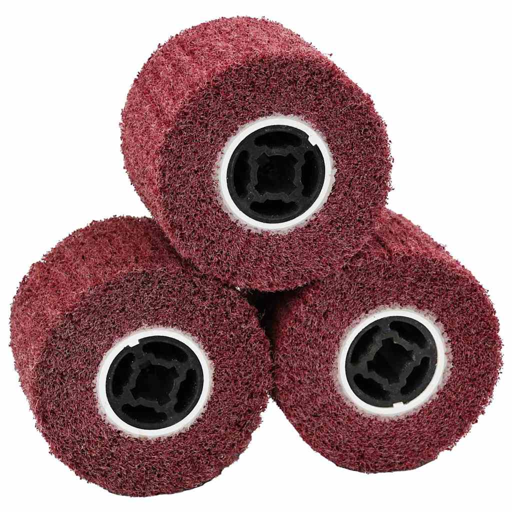 Rulli Abrasivi 3 pcs Rosso 12 x 12 x 10 cm Fibre sintetiche
