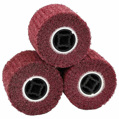 Rulli Abrasivi 3 pcs Rosso 12 x 12 x 10 cm Fibre sintetiche