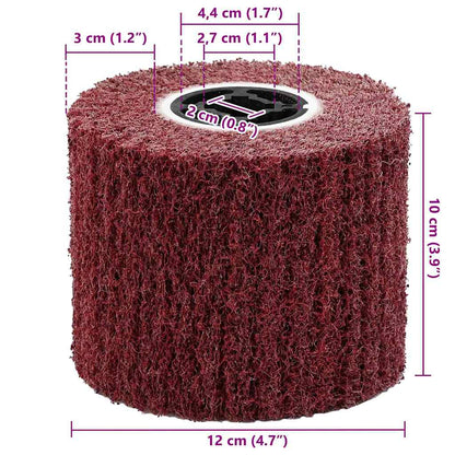 Rulli Abrasivi 3 pcs Rosso 12 x 12 x 10 cm Fibre sintetiche