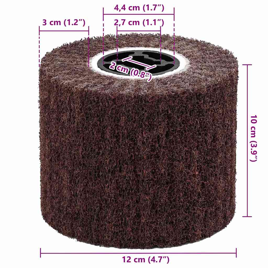 Rulli Abrasivi 3 pcs Marrone 12 x 12 x 10 cm Fibre sintetiche | homemem39