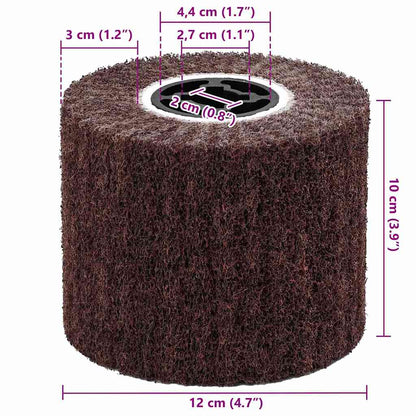 Rulli Abrasivi 3 pcs Marrone 12 x 12 x 10 cm Fibre sintetiche | homemem39