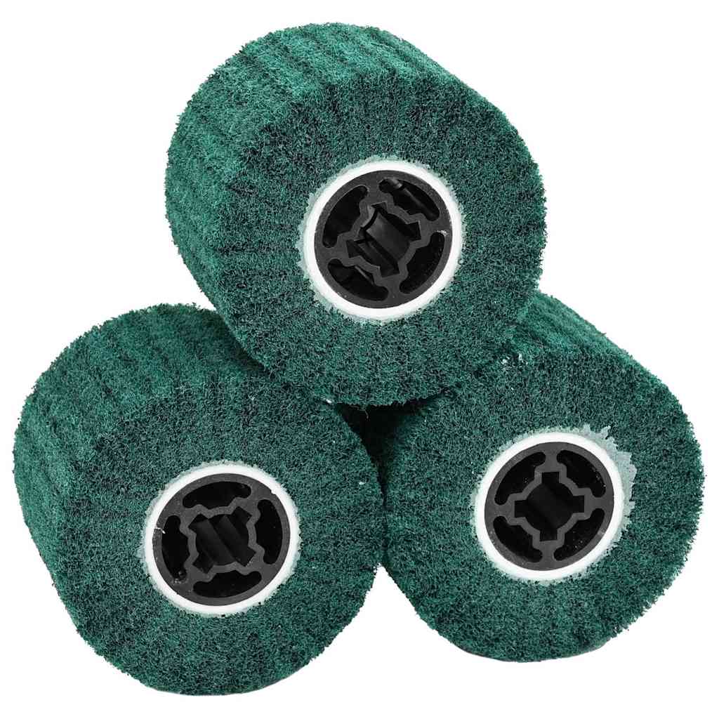 Rulli Abrasivi 3 pcs Verde 12 x 12 x 10 cm Fibre sintetiche