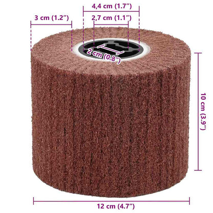 Rulli Abrasivi 3 pcs Marrone 12 x 12 x 10 cm Fibre sintetiche | homemem39