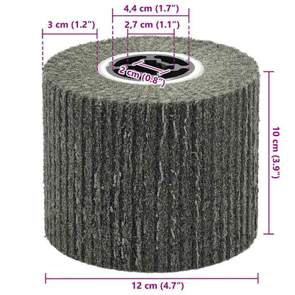 Rulli Abrasivi 3 pcs Nero 12 x 12 x 10 cm Fibre sintetiche | homemem39