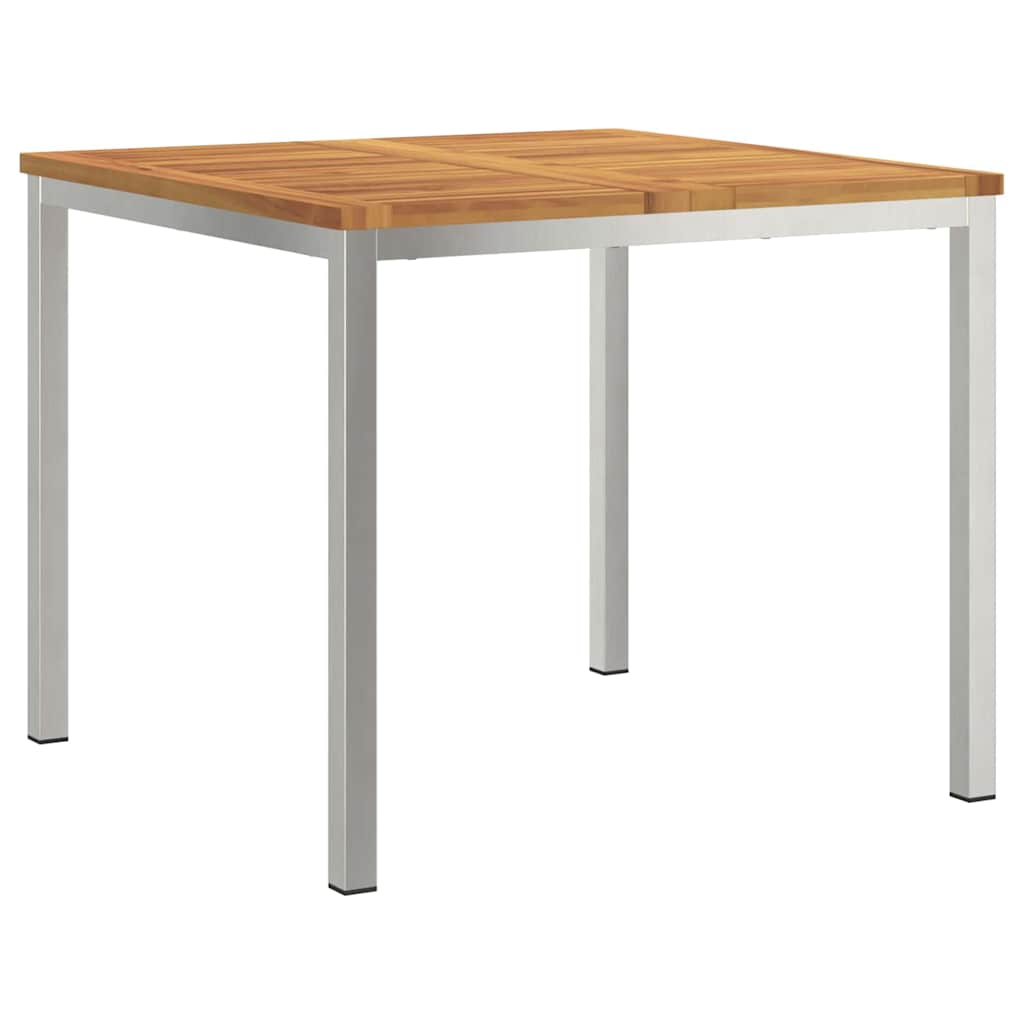 TavolodaPranzo Marrone 90 x 90 x 75 cm Legno di Acacia Massello | homemem39