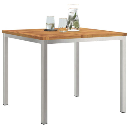 TavolodaPranzo Marrone 90 x 90 x 75 cm Legno di Acacia Massello | homemem39
