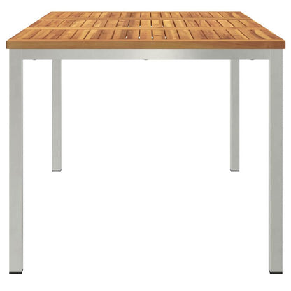 TavolodaPranzo Marrone Legno di Acacia Massello | homemem39