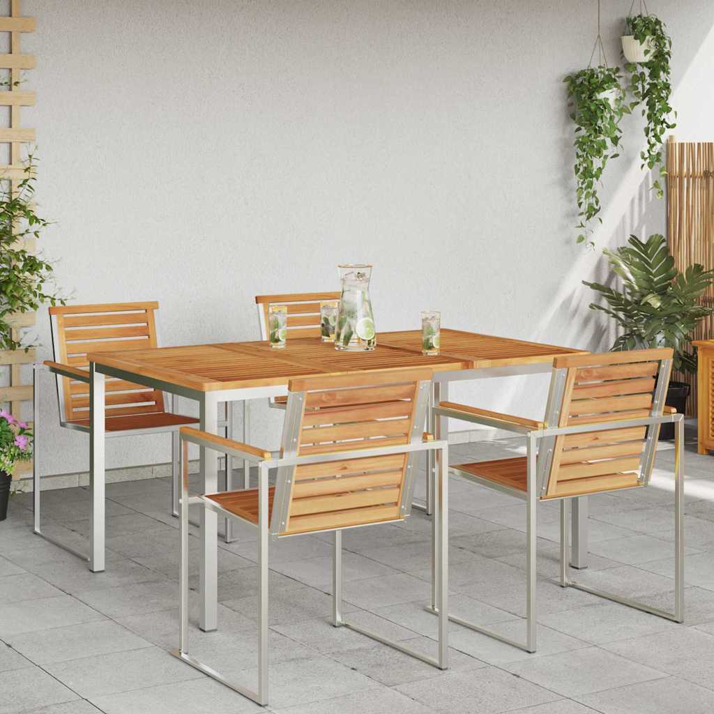TavolodaPranzo Marrone 150 x 90 x 75 cm Legno di teak solido | homemem39