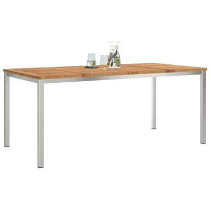 TavolodaPranzo Marrone Legno di Acacia Massello | homemem39