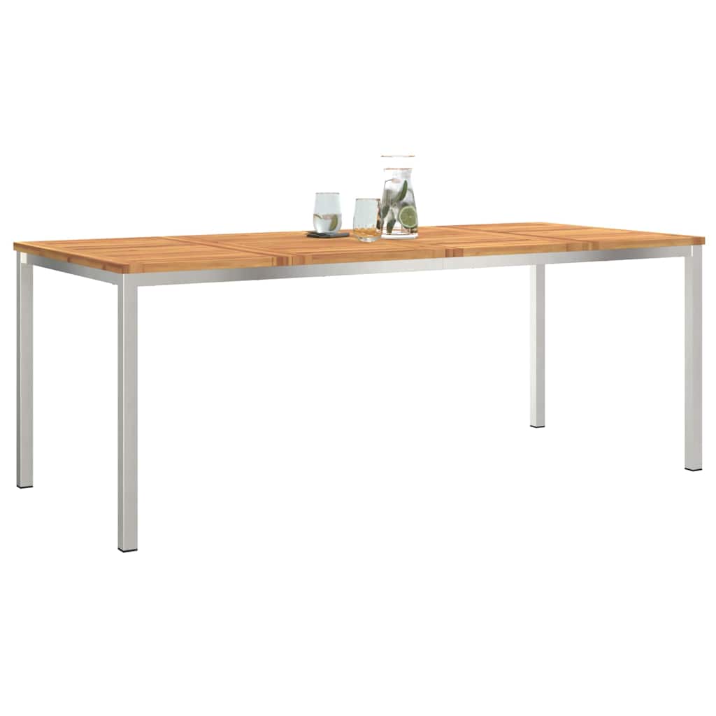 TavolodaPranzo Marrone Legno di Acacia Massello | homemem39
