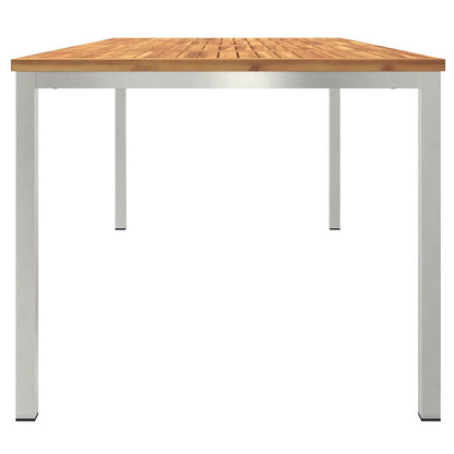 TavolodaPranzo Marrone Legno di Acacia Massello | homemem39